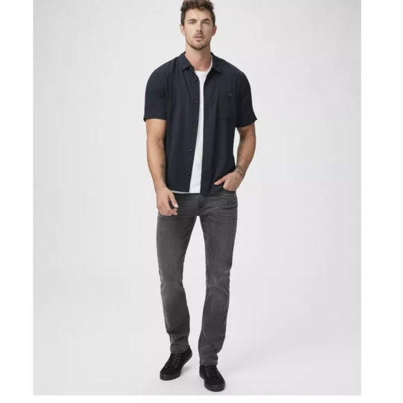 PAIGE Other - Paige Lennox Slate Rock Coated Gray Jeans 34